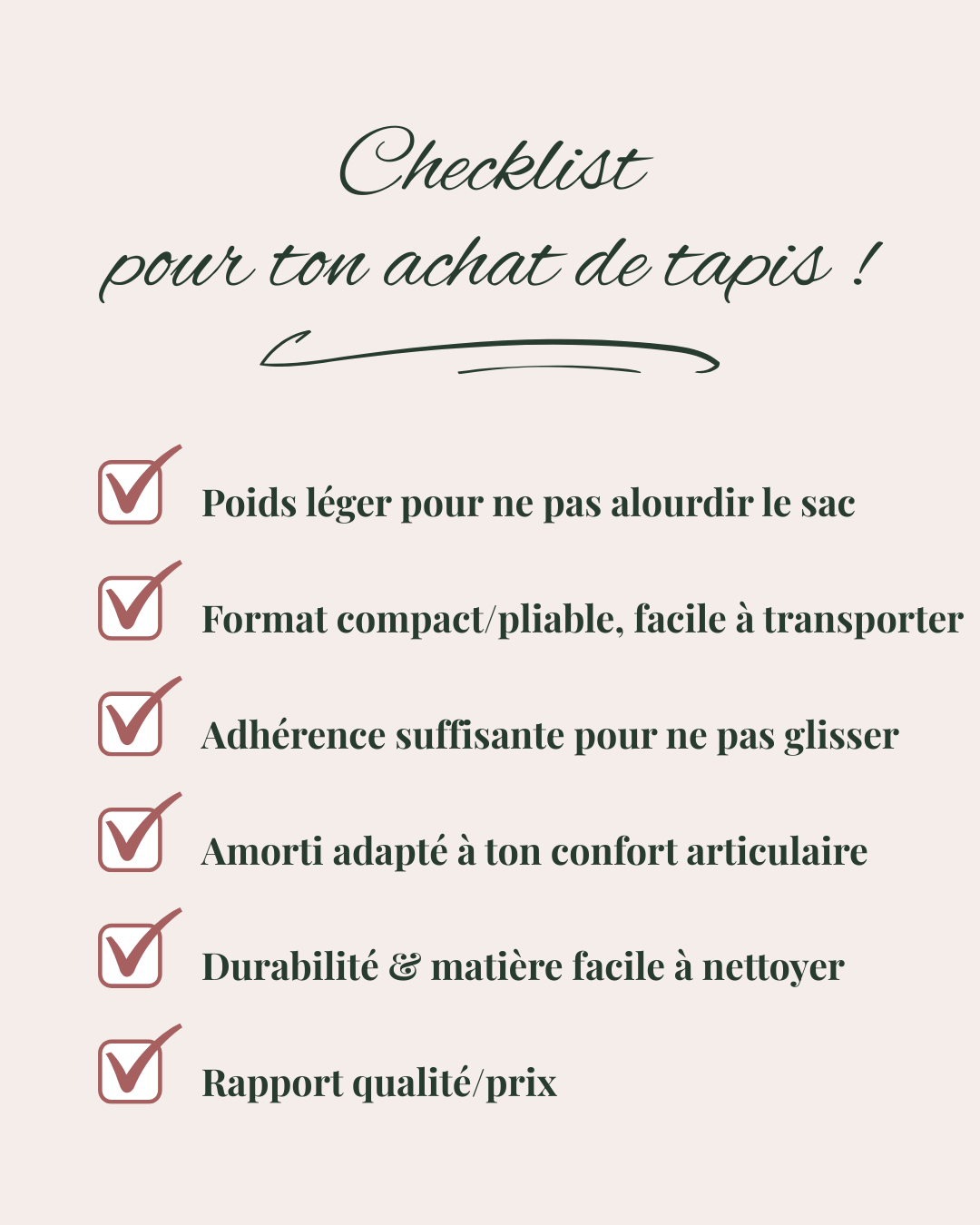 Checklist des erreurs à éviter avant d'acheter un tapis de yoga de voyage