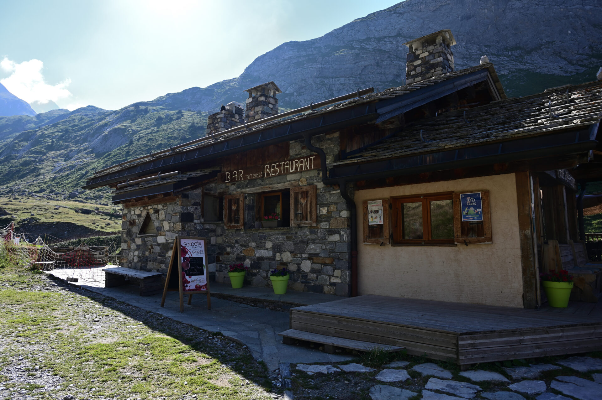 Refuge des barmettes, sur le chemin de randonnée du lac des vaches, massif de la Vanoise