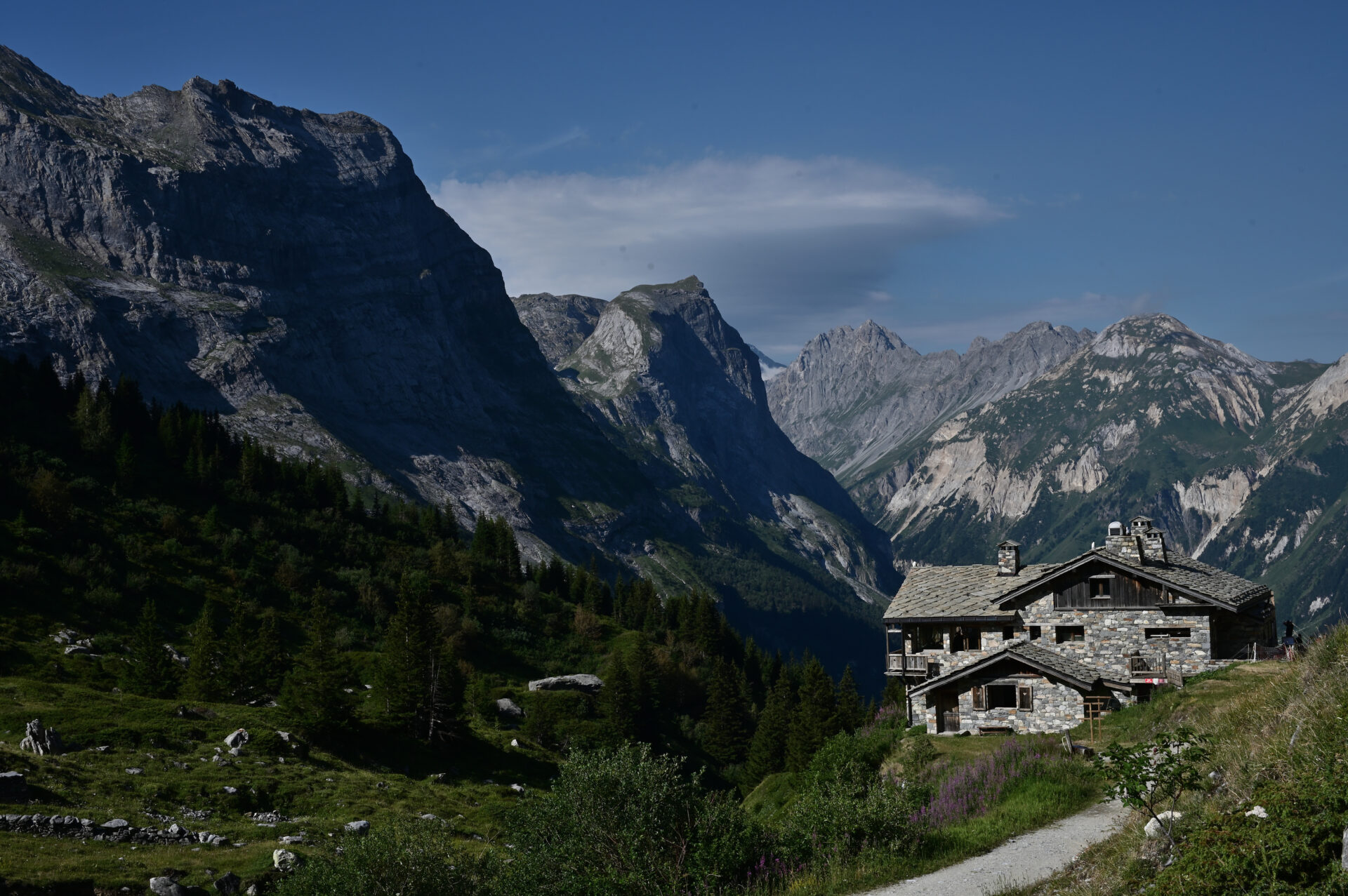 Refuge des Barmettes pendant la randonnée du lac des Vaches