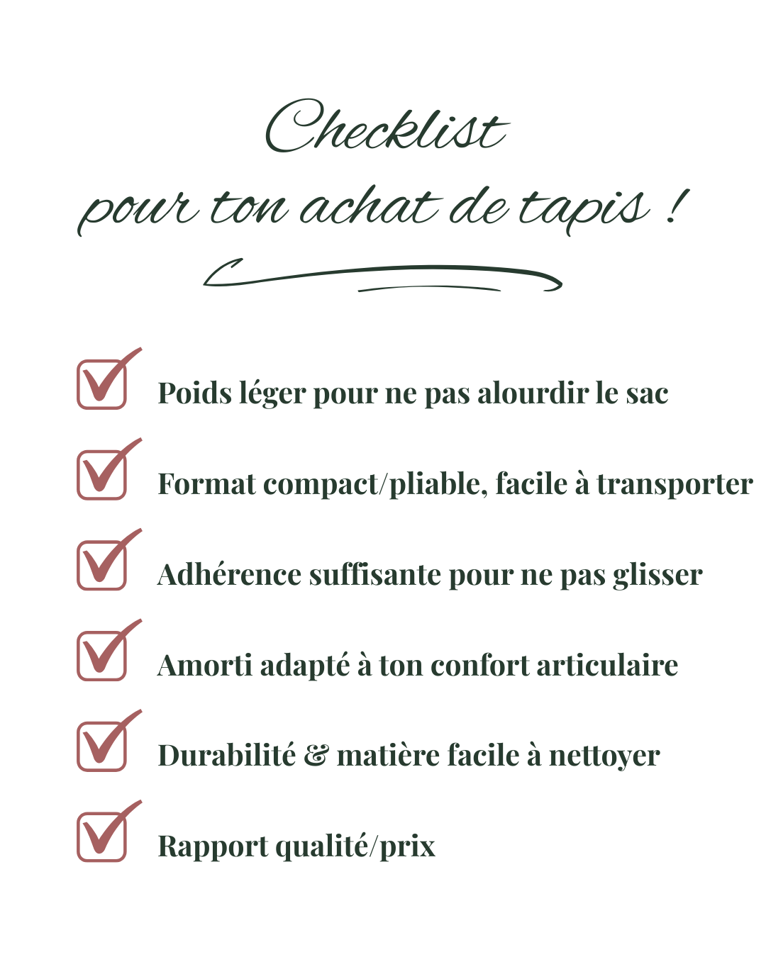 Checklist des errreurs à éviter pour l'achat d'un tapis de voyage