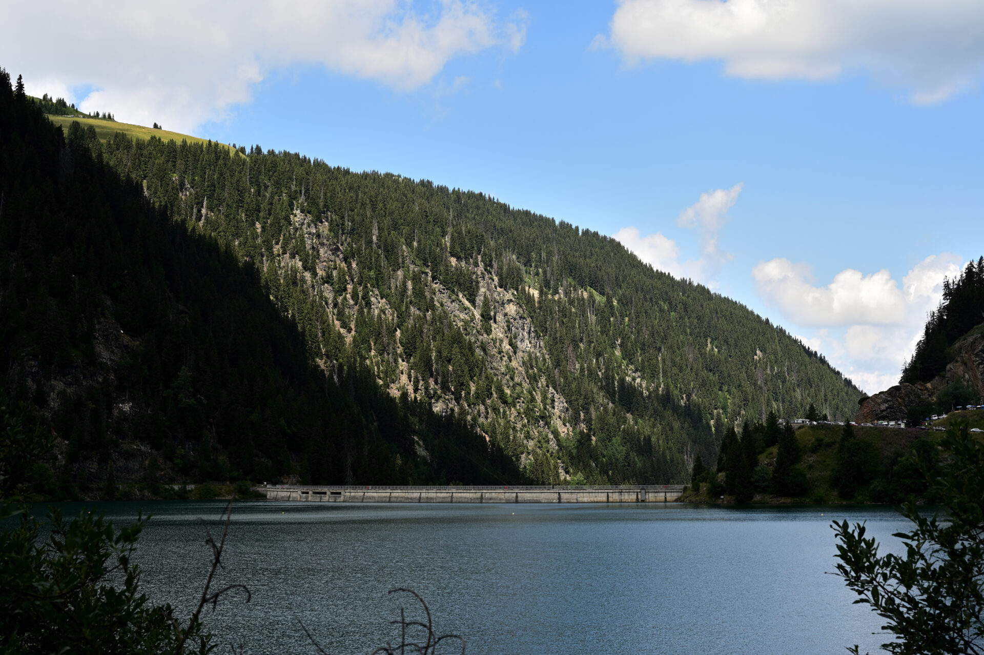 Le barrage de St Guérin dans le massif du Beaufortain