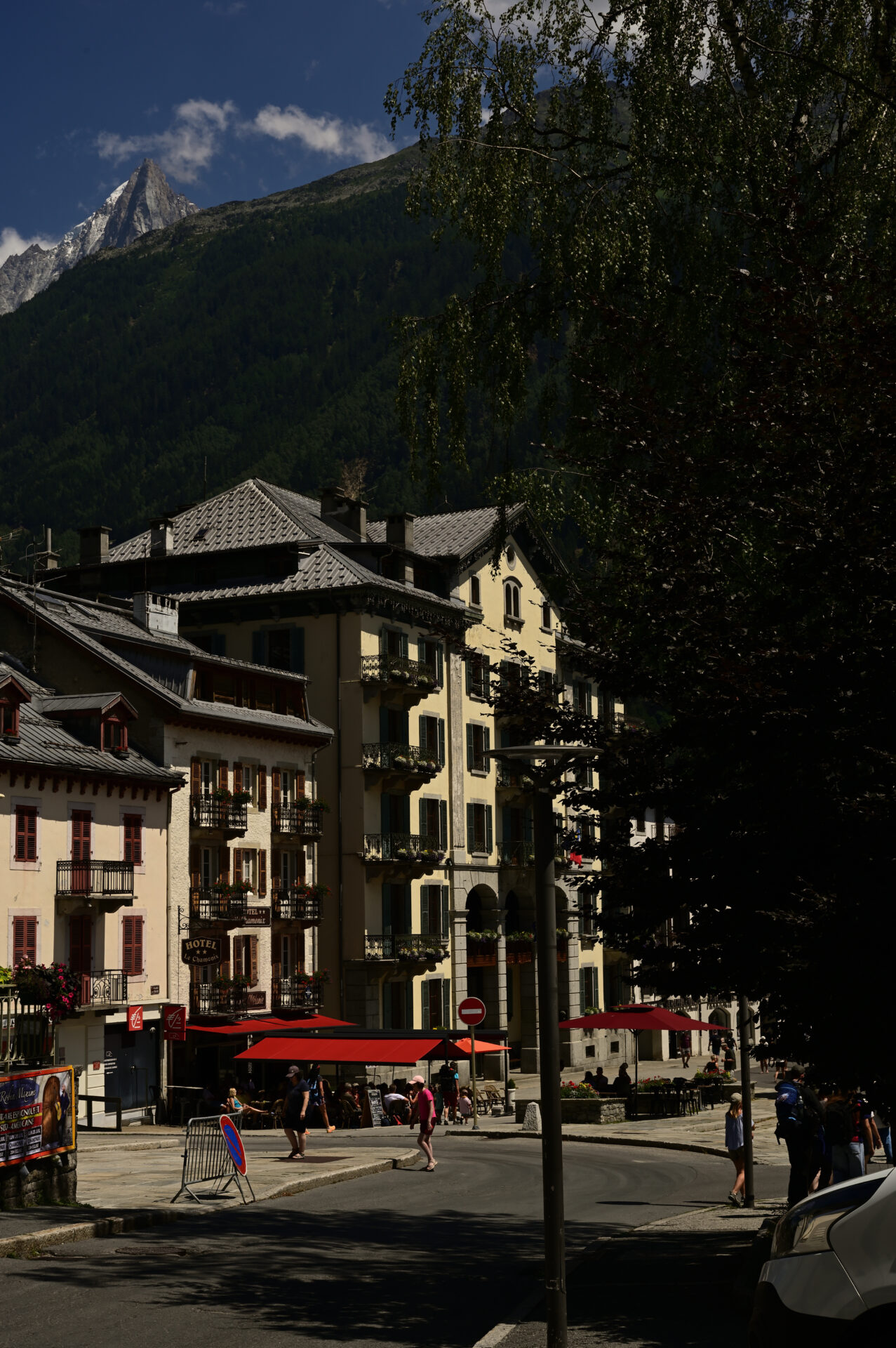 Le village de Chamonix en Haute-Savoie