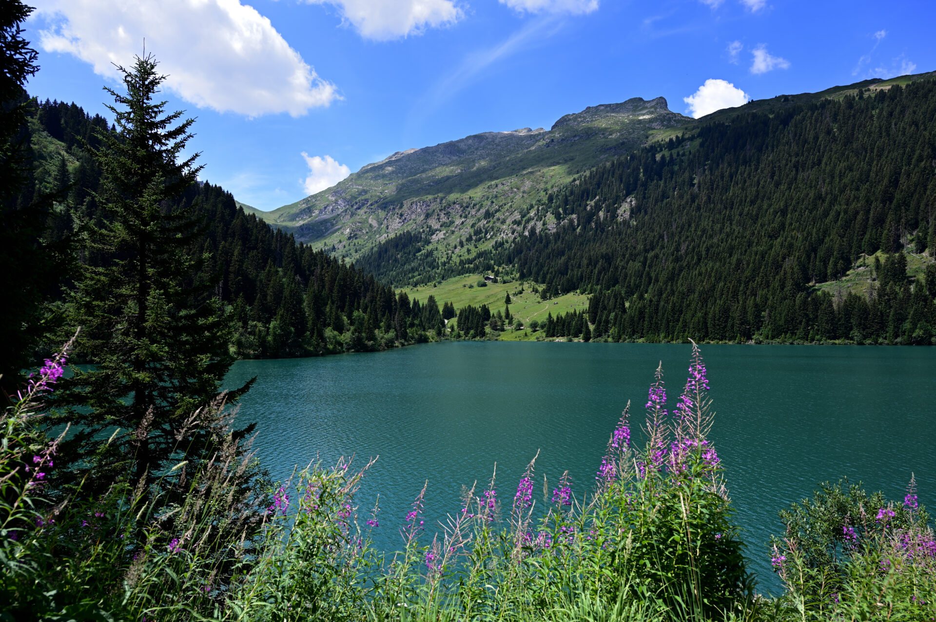 Le magnifique lac de Saint-Guérin dans le massif du Beaufortain