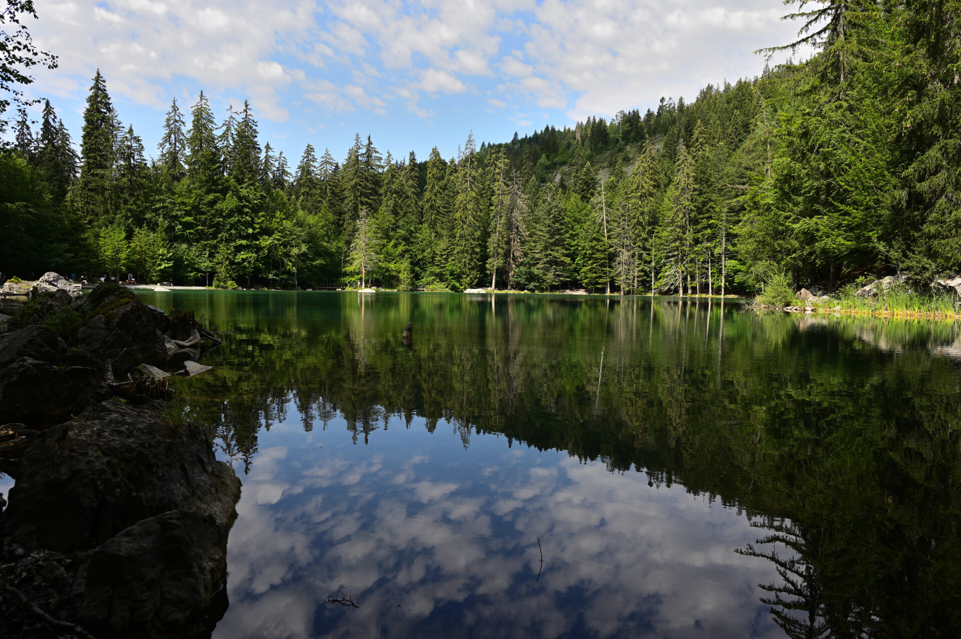 Randonnée jusqu'au lac vert de Passy en Haute-Savoie
