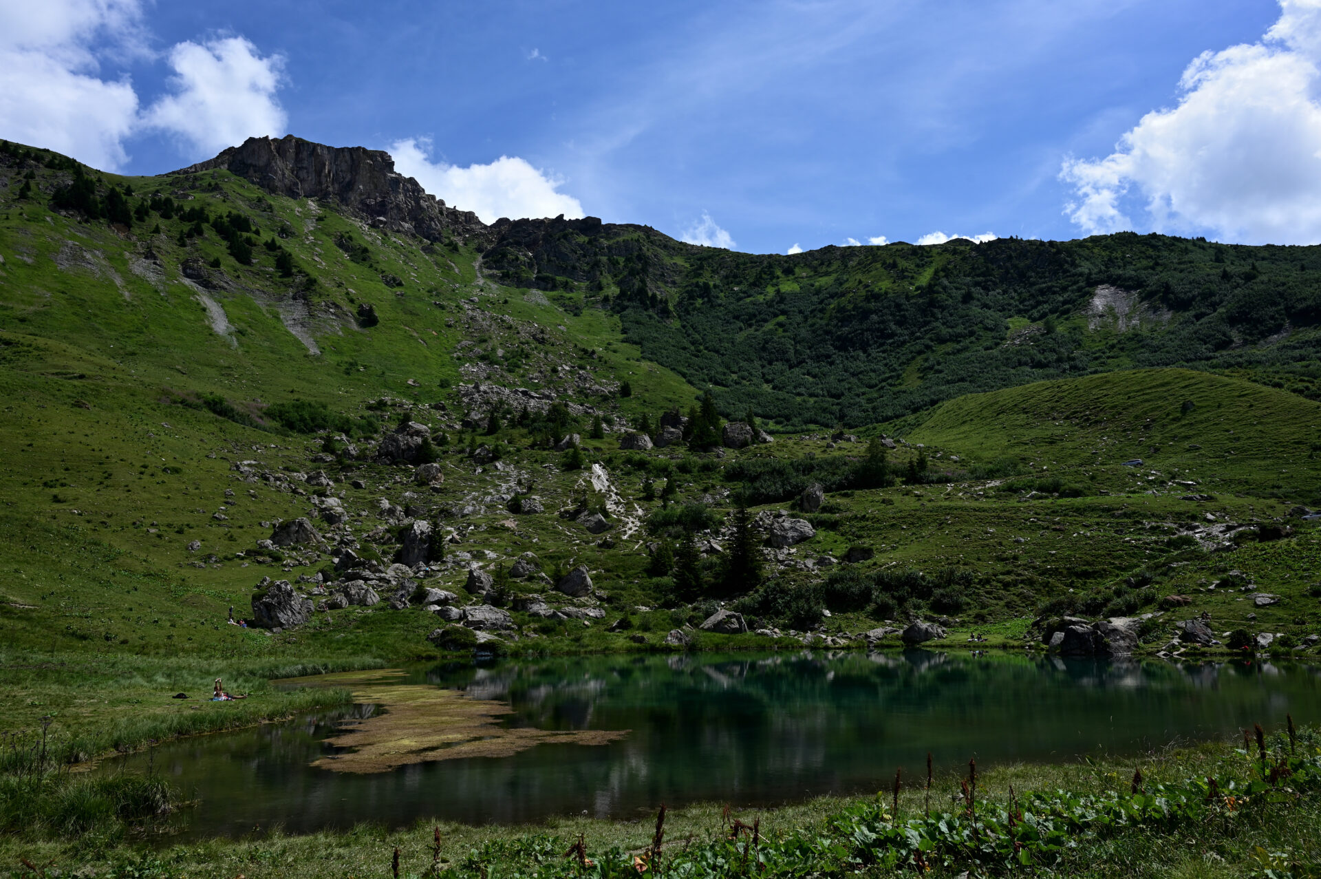 Le lac des fées dans le massif du Beaufortain